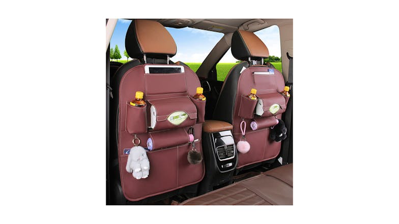 Soga Car Back Seat Storage Bag - Red