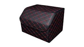 Soga Car Boot Storage Box Medium - Black/Red