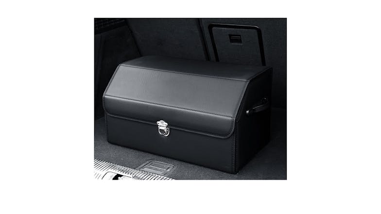 Soga Car Boot Storage Box With Lock Medium - Black