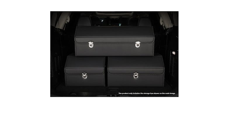 Soga Car Boot Storage Box With Lock Medium - Black