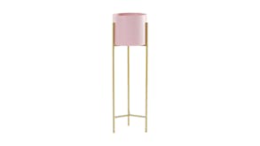 Soga 60cm 2 Layer Pot Plant Stand - Gold/Pink