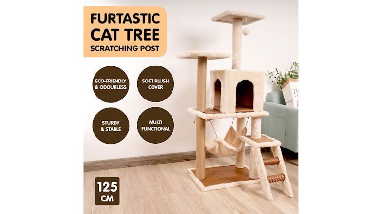 Furtastic Cat Tree 125cm - Beige