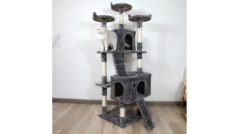 Furtastic Cat Tree 170cm - Dark Grey