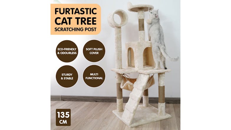 Furtastic Cat Tree 135cm - Beige