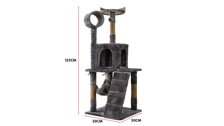 Furtastic Cat Tree 135cm - Dark Grey