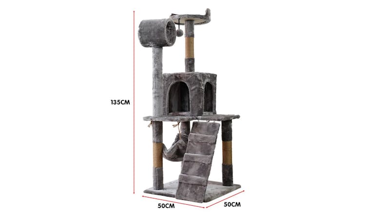 Furtastic Cat Tree 135cm - Silver Grey