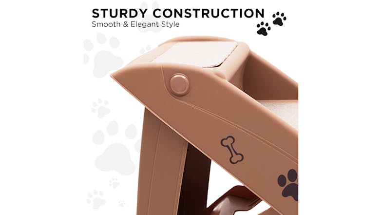 Furtastic Foldable Pet Stairs 50cm  - Brown