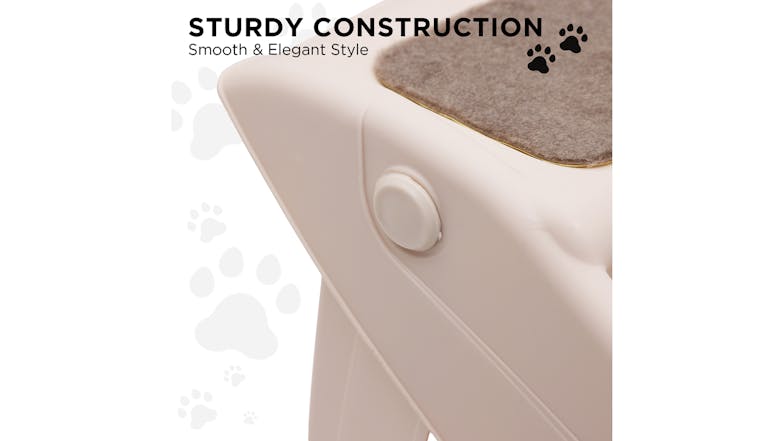 Furtastic Foldable Pet Stairs 50cm - White