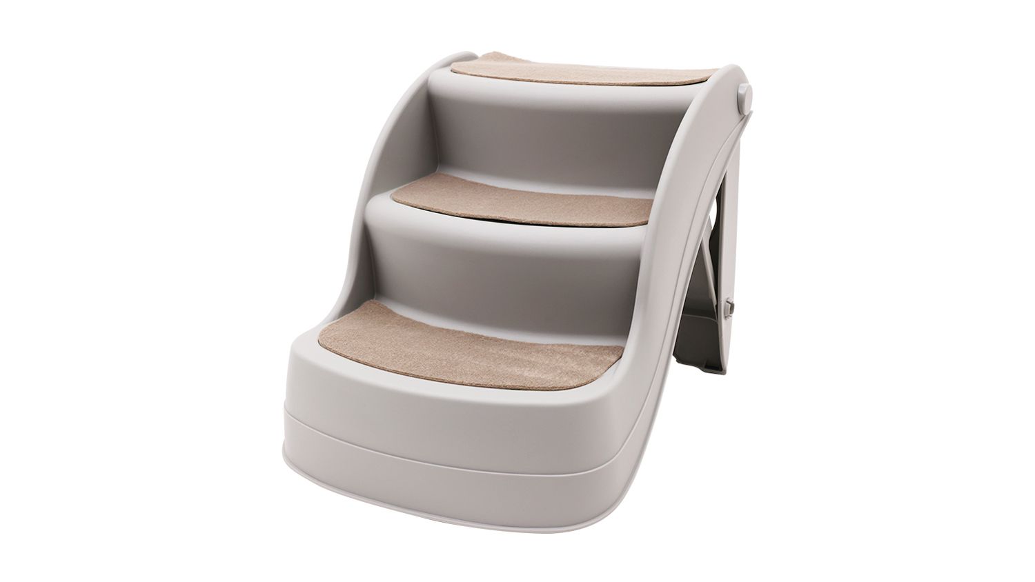 front view of the Furtastic foldable pet stairs, 38cm high.