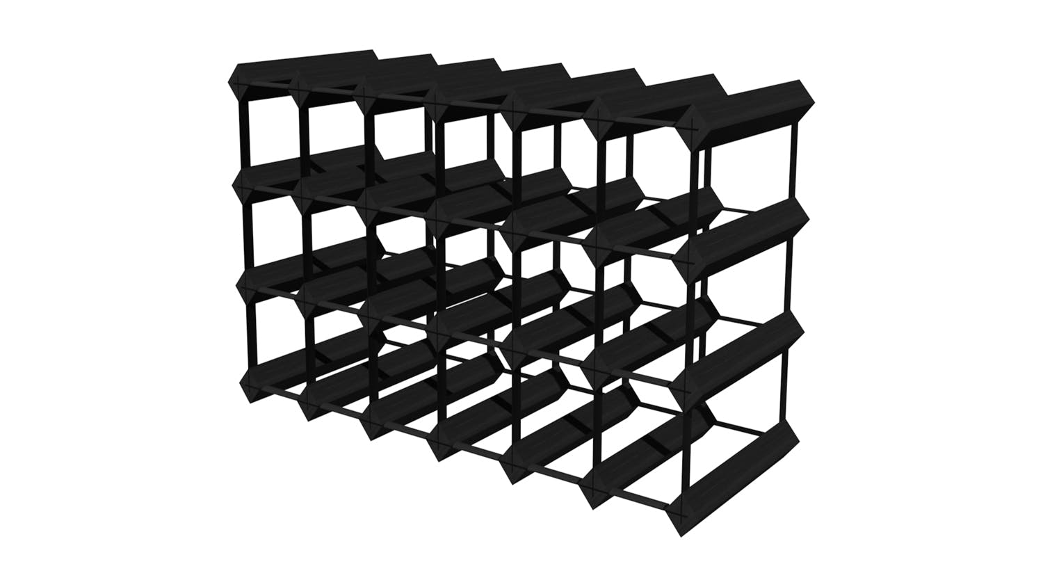 Wine Rack Store 24 Bottle Classic Line Wine Rack - Mahogany Brown