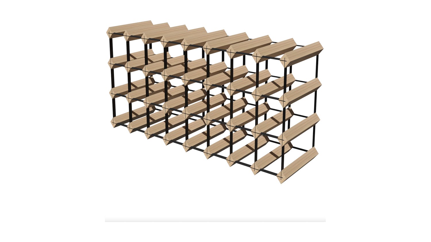 Wine Rack Store 32 Bottle Classic Line Wine Rack - Natural Pine