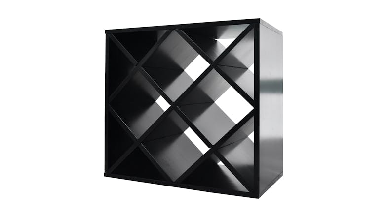 Wine Rack Store 30 Bottle Diamond Cube Wine Rack - Rich Black