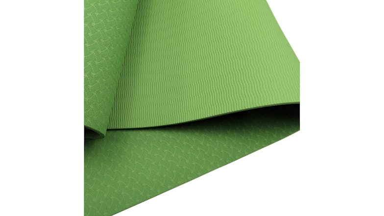 Powertrain 6mm Eco-Friendly TPE Yoga Exercise Mat - Green