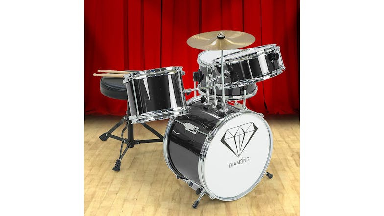 Karrera Childrens 4 Piece Drum Kit - Black