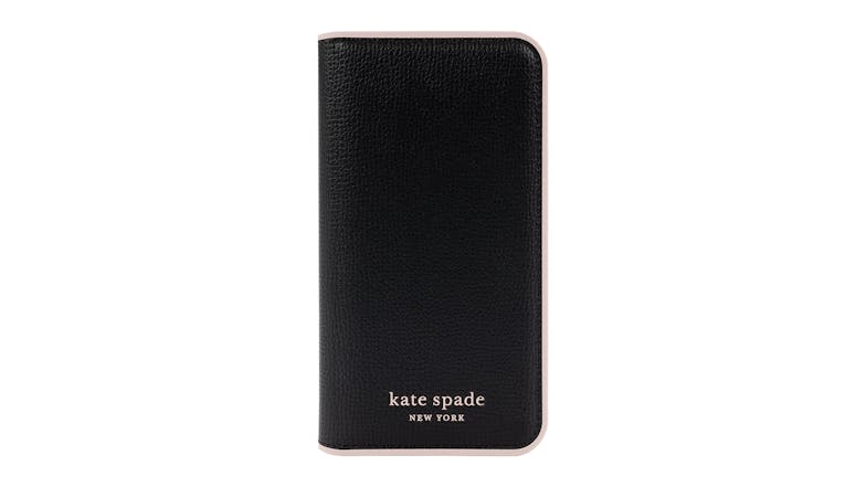 Kate Spade New York Folio Case for iPhone 14 Pro - Black