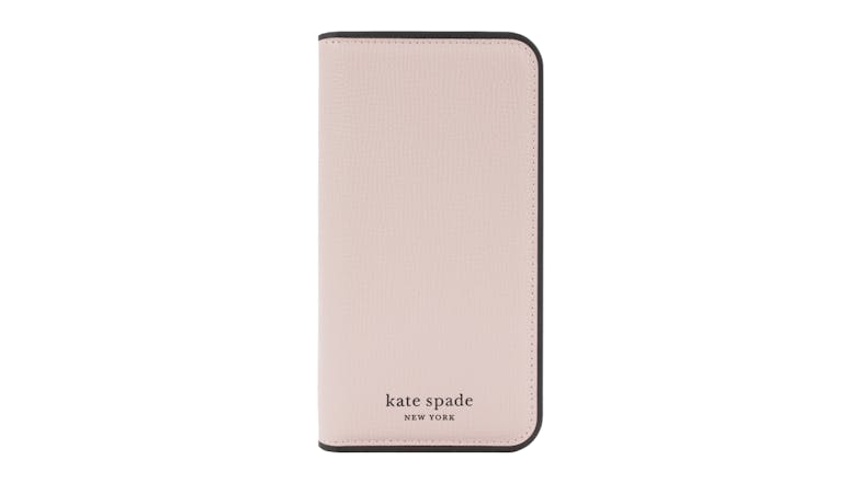 Kate Spade New York Folio Case for iPhone 14 Plus - Pale Vellum