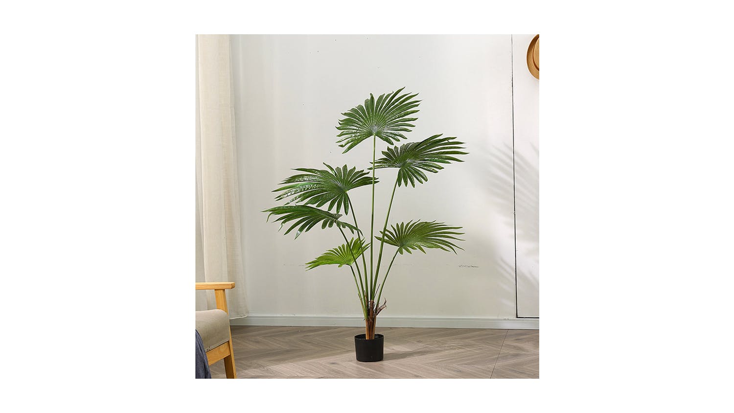 Soga 120cm Artificial Fan Palm Plant