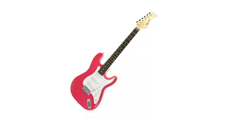 Karrera Full Size Electric Guitar - Pink