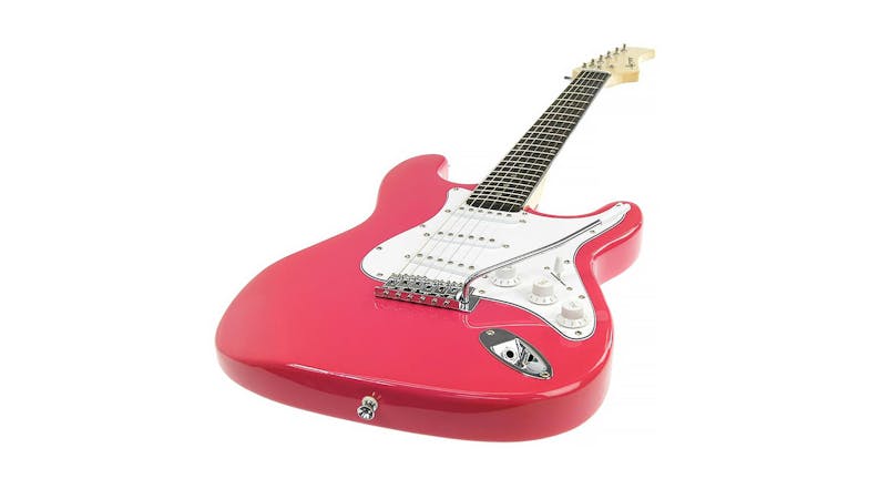 Karrera Full Size Electric Guitar - Pink