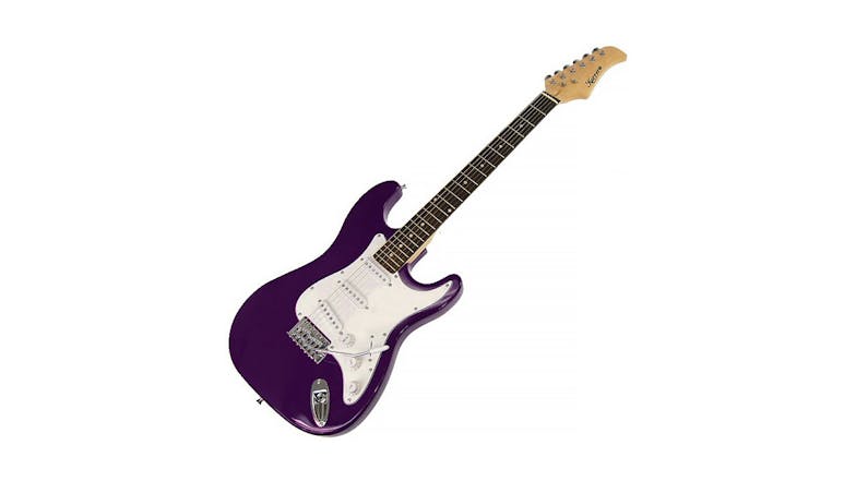 Karrera Full Size Electric Guitar - Purple