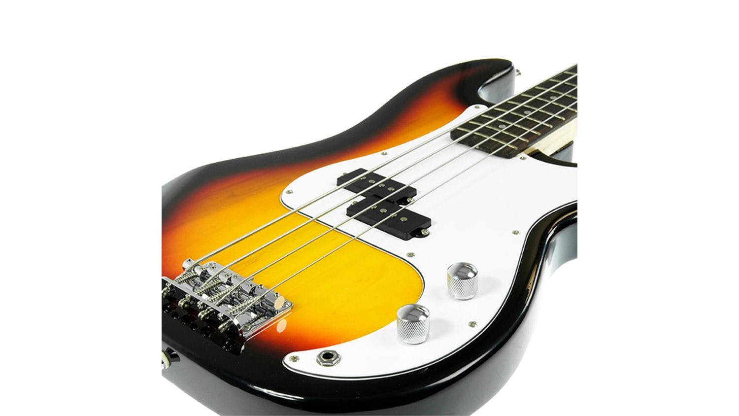 Karrera Full Size Electric Bass Guitar Pack - Sunburst