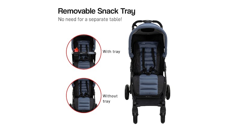 Veebee 4-Wheel NAV 4 Stroller - Glacier