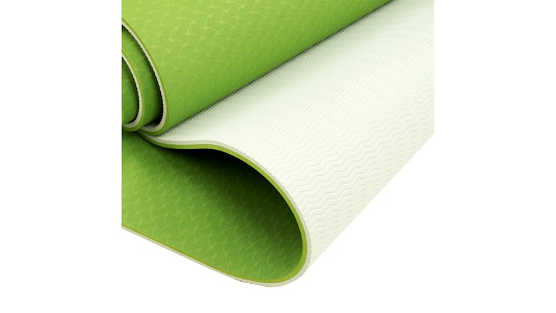 Powertrain 8mm Eco-Friendly TPE Yoga Exercise Mat - Green