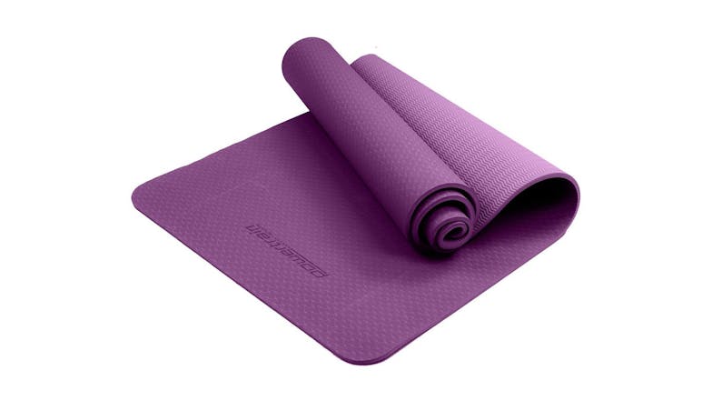 Powertrain 6mm Eco-Friendly TPE Yoga Exercise Mat - Purple