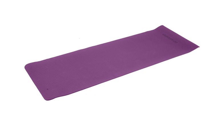 Powertrain 6mm Eco-Friendly TPE Yoga Exercise Mat - Purple