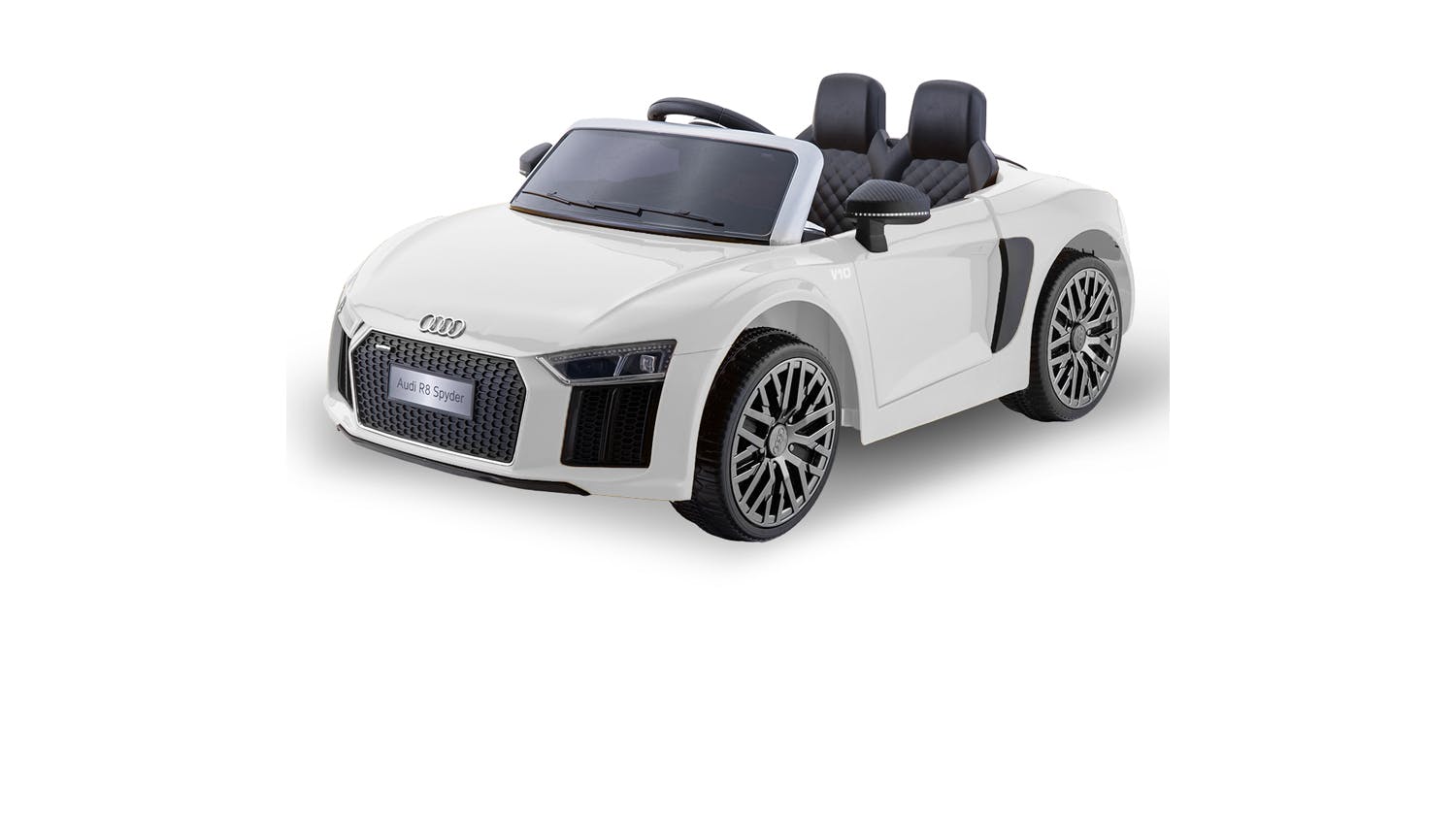 Audi R8 Spyder Kids Electric Ride On Car White Harvey Norman