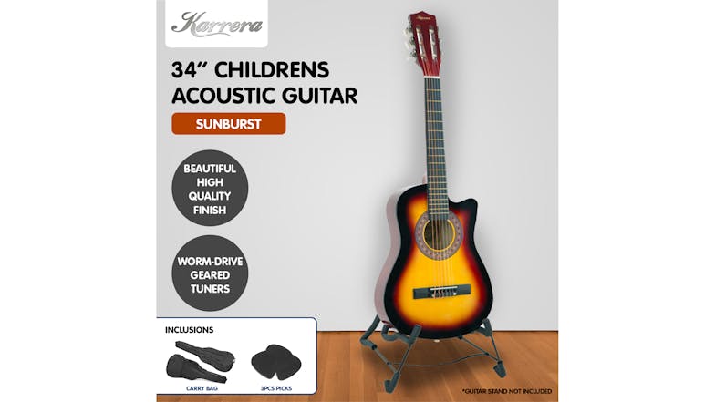 Karrera 34" Children's Acoustic Guitar - Sunburst