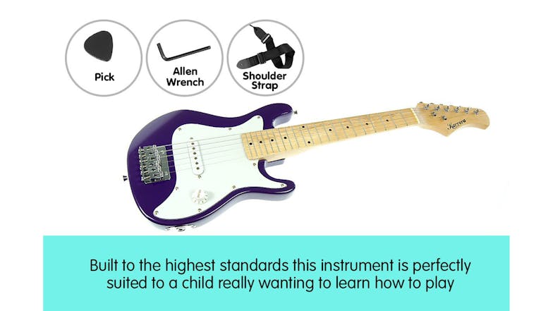 Karrera 30" Childrens Electric Guitar - Purple