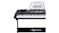 Karrera 61 Keys LED Electronic Keyboard with Stand - Black