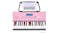 Karrera 61 Keys LED Electronic Piano Keyboard with Stand - Pink