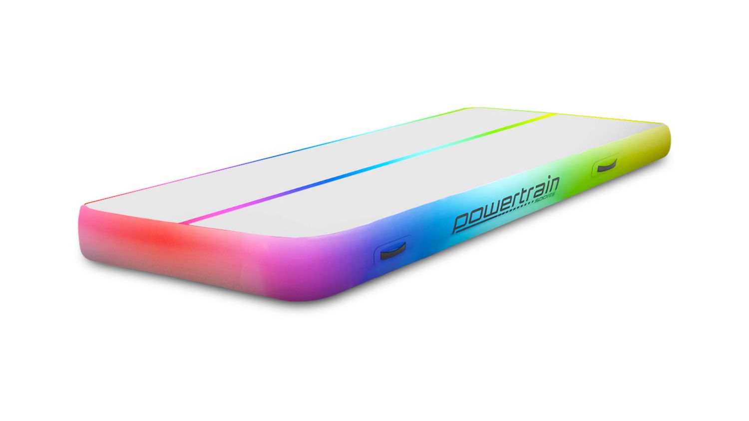 Powertrain 3m Airtrack Tumbling Gym Mat - Rainbow