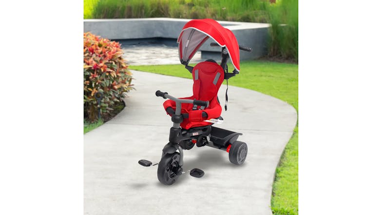 Veebee Explorer 3-Stage Kids Trike with Canopy - Red