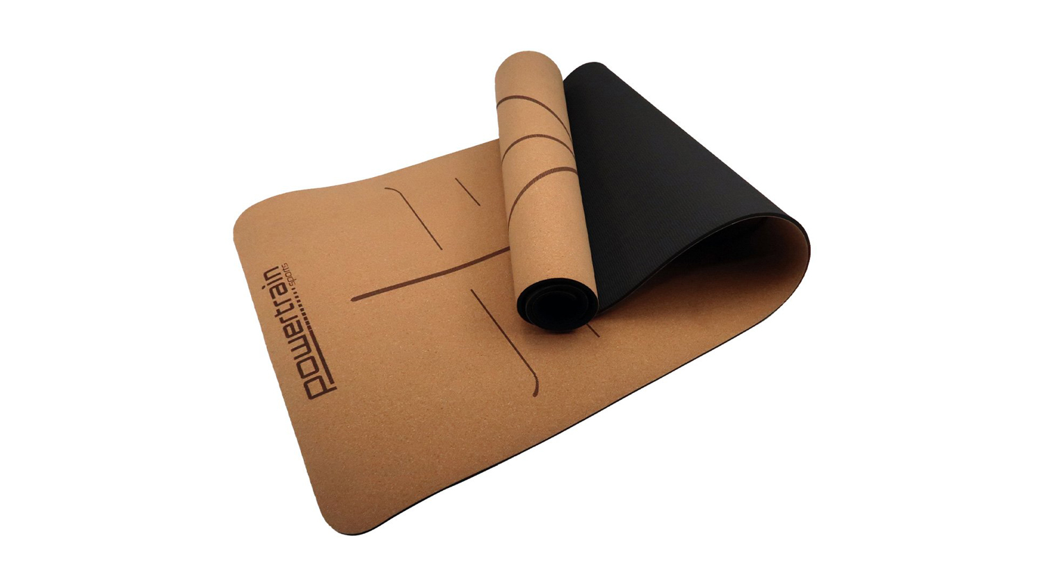 Powertrain Cork Yoga Mat with Carry Straps - Body Line