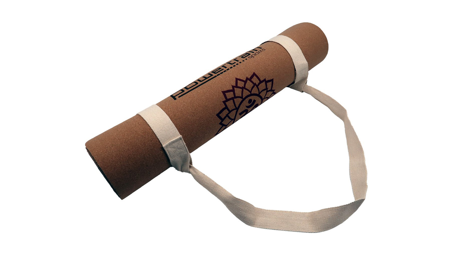 Powertrain Cork Yoga Mat with Carry Straps Chakras Harvey Norman