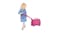 Kiddicare Bon Voyage Kids Ride On Suitcase - Pink