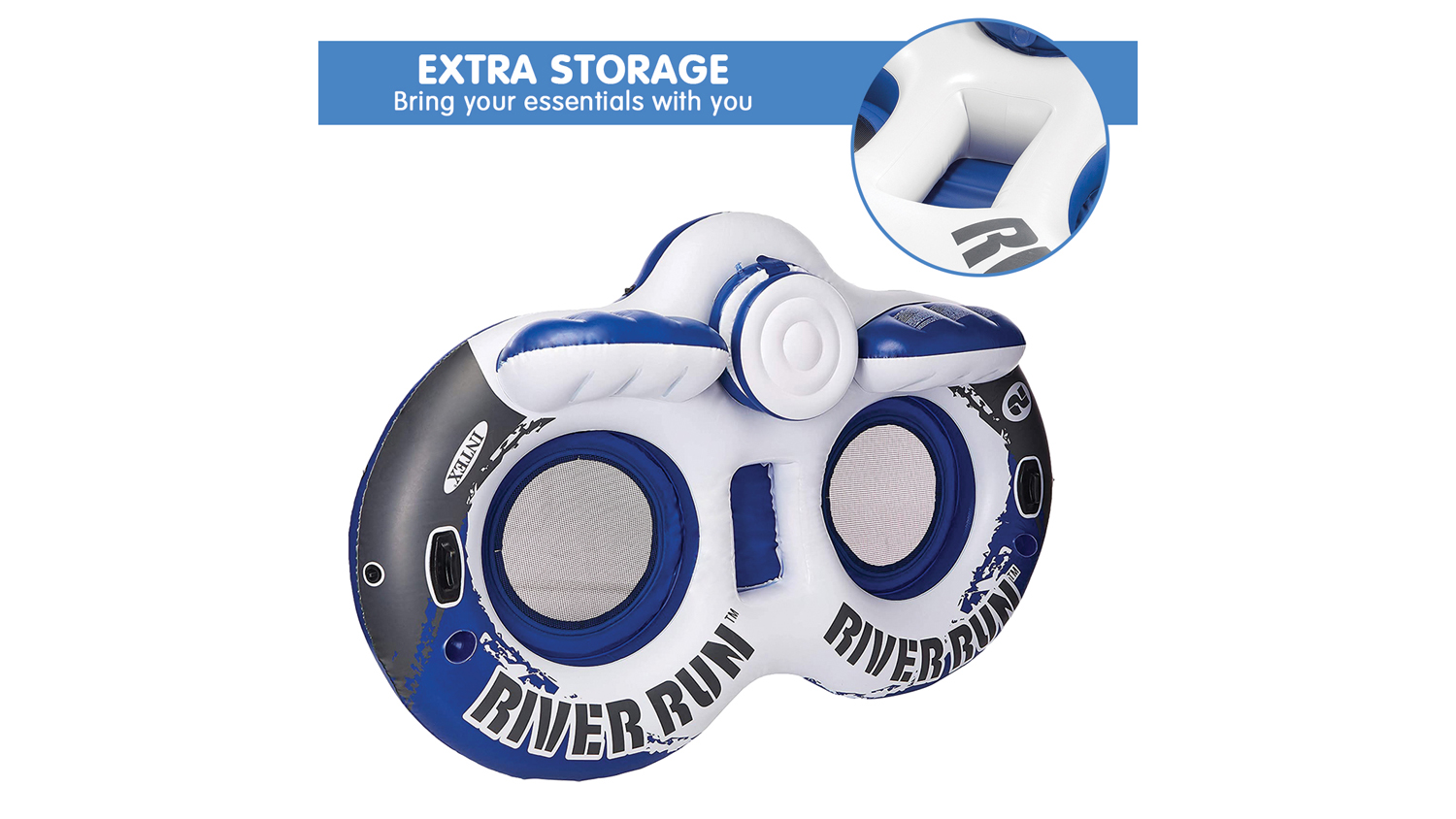 Intex River Run II Inflatable Water Tube with Ice Cooler Harvey Norman New Zealand