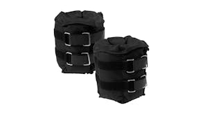 Powertrain 2x 5kg Heavy Duty Adjustable Ankle and Wrist Weights - Black