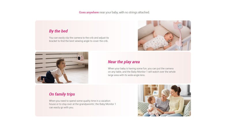 EZVIZ Wireless Wi-Fi Baby Monitor 1080p - Blue