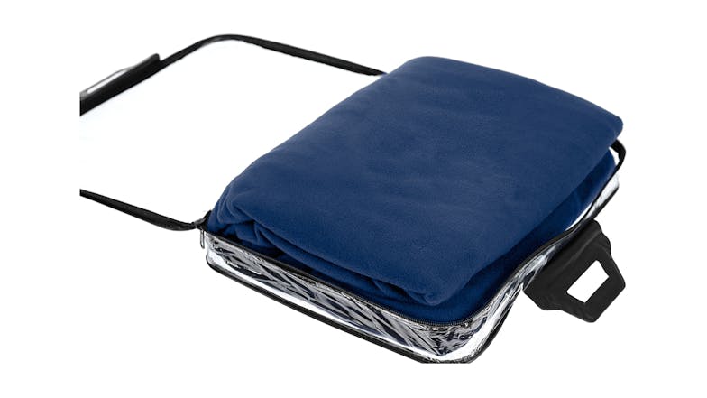 Laura Hill 150x110cm 12v Car Blanket - Navy Blue