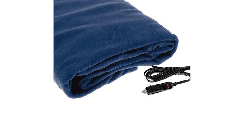 Laura Hill 150x110cm 12v Car Blanket - Navy Blue