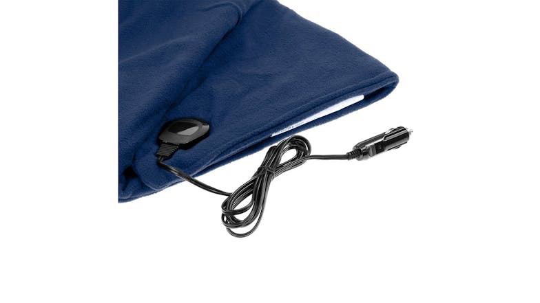 Laura Hill 150x110cm 12v Car Blanket - Navy Blue