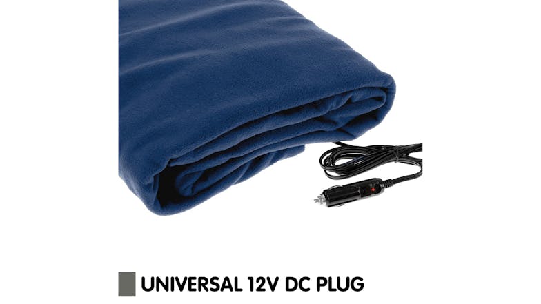 Laura Hill 150x110cm 12v Car Blanket - Navy Blue