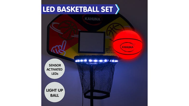 Kahuna Trampoline LED Basketball Hoop