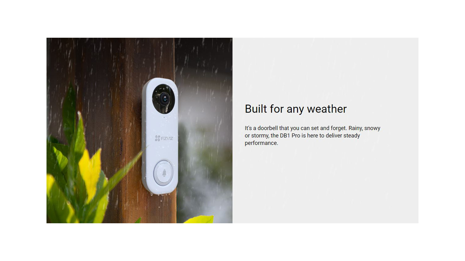 EZVIZ 2K+ Wired WiFi Video Doorbell & Door Viewer Security Camera