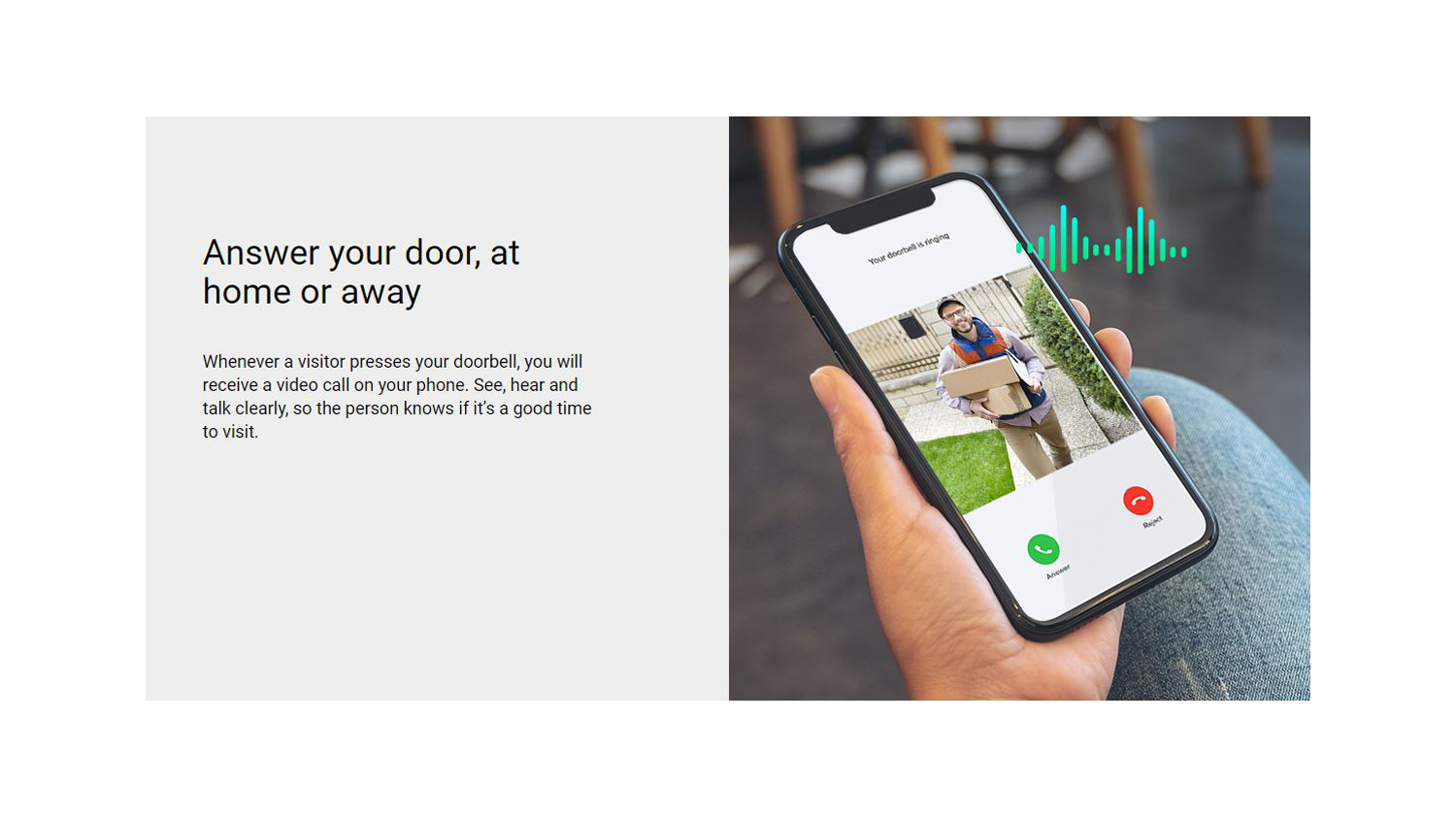 EZVIZ 2K+ Wired WiFi Video Doorbell & Door Viewer Security Camera