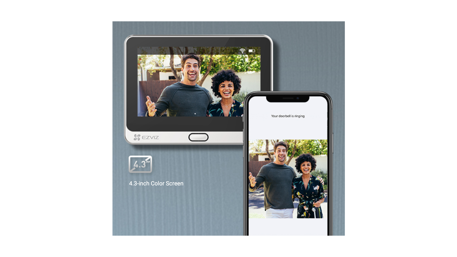 EZVIZ Wireless Peephole Video Doorbell & Door Viewer Security Camera